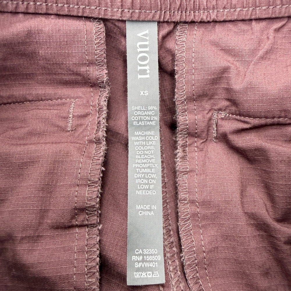 Vuori Ripstop Pants in Chestnut Purple Brown Size XS - Picture 10 of 11